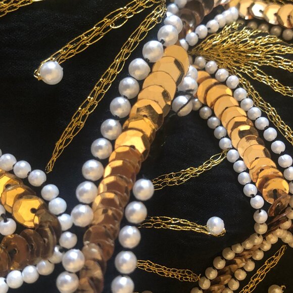 VINTAGE Laurence Kazar silk/beaded formal top sz S - Picture 13 of 13